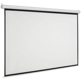 100 Inch Motorized Projector Screen with Remote Control, 16:9 Matte White – Wall & Ceiling Mount, UK 220V
