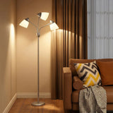 HOMCOM Arc Tree Floor Lamp with 3 Rotating Lights