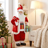 HOMCOM 120cm Life Size Singing Dancing Santa Claus