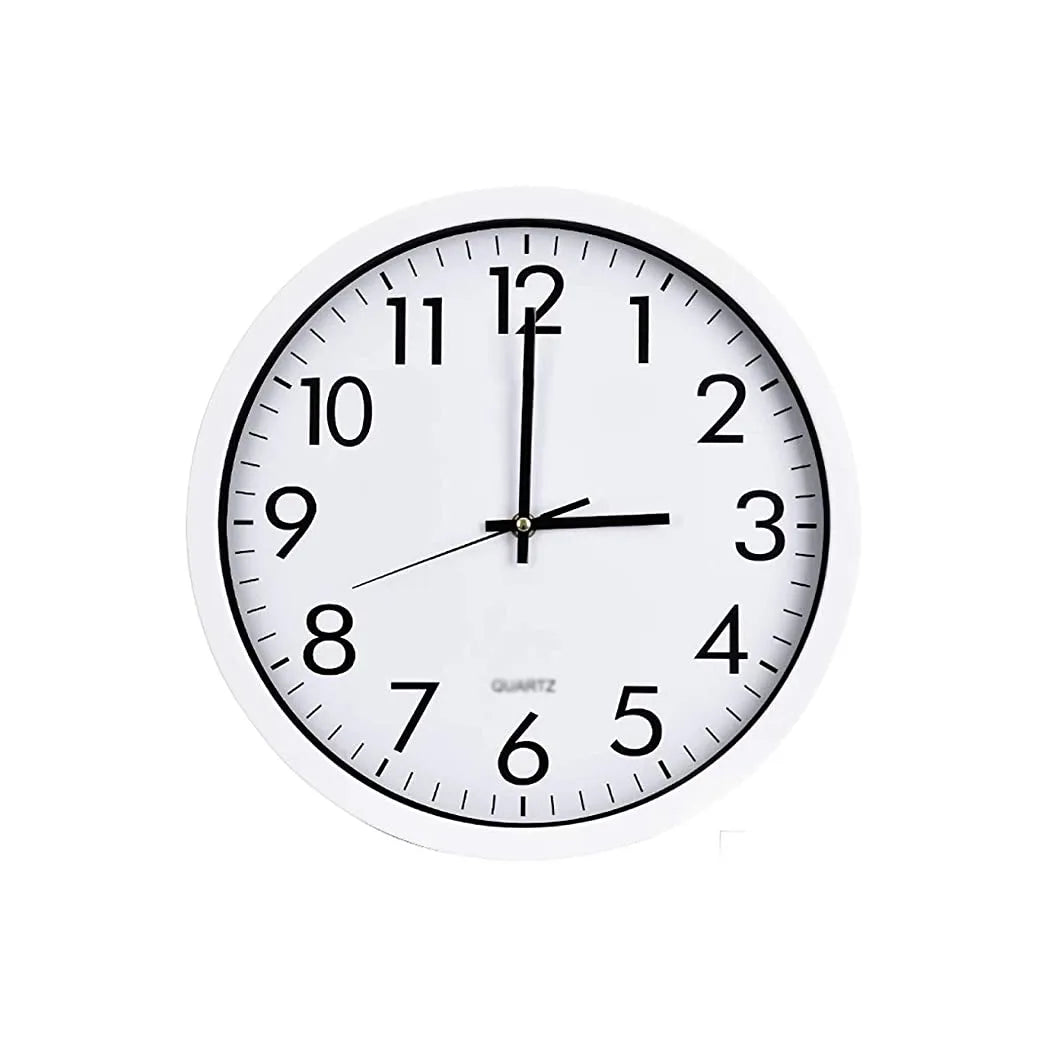 Standard Round Wall Clock – Classic Home Decor Timepiece, Assorted Colours