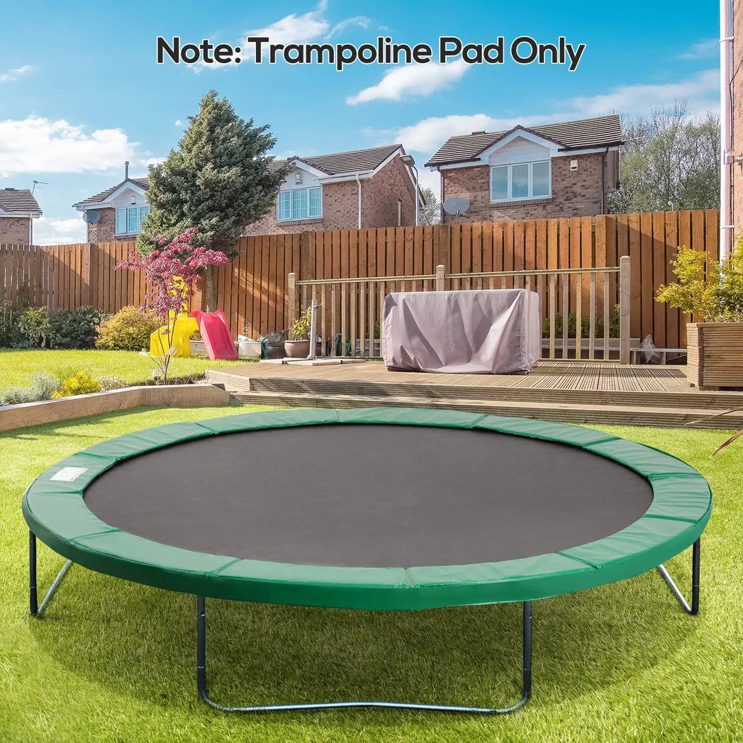 HOMCOM 12ft Trampoline Spring Cover Pad, 366cm Replacement Safety Surround with Foam Padding – Green