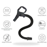 Replacement Hose for Shark NV602UK, NV612UK & NV702UK Vacuum Cleaners – Black Corrugated Hose with Snap-Fit Ends
