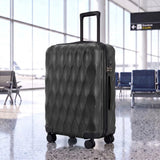 HOMCOM 2-Piece Hard Shell Luggage Set with TSA Lock and Spinner Wheels – 12/20 Inch Suitcases, Black