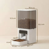 PawHut 4.5L WiFi Automatic Cat Feeder with Timer, Programmable 1–10 Meals – Dual Power Food Dispenser
