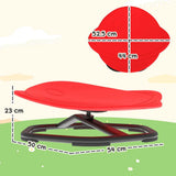 AIYAPLAY Kids Planet-Shaped Swivel Chair – Sensory Spinning Seat for Balance and Coordination, Red