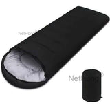 3-4 Season Single Sleeping Bag with Hood & Carry Bag – Rectangular Envelope Zip-Up Camping Bag for Adults & Kids