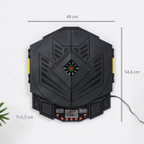 HOMCOM Electronic Dartboard Set with LED Score Display, 27 Games & 12 Soft Tip Darts – Up to 8 Players