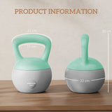 SPORTNOW 12kg Soft Kettlebell with Wide Non-Slip Handle & Flat Base – Home Gym Strength Training, Green/Grey