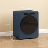 HOMCOM 5kg Compact Vented Tumble Dryer, 1000W with Anti-Crease Reverse Action and ECO Mode – Blue