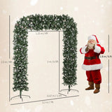 HOMCOM 8.2 ft Snow Frosted Christmas Tree Arch