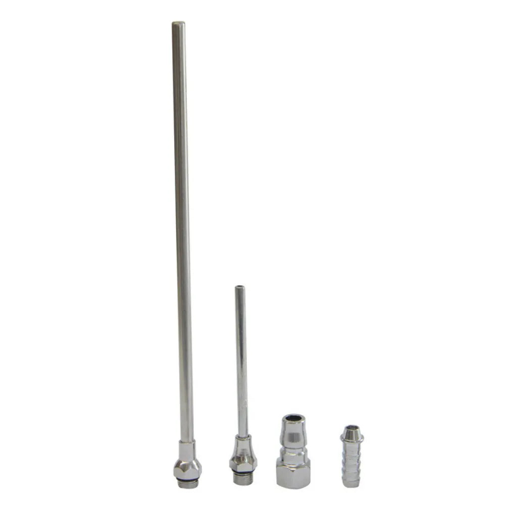5-Piece Air Blow Gun Kit with 3 Nozzles and 2 Attachments, Die-Cast Aluminium – Air Duster for Garage & DIY