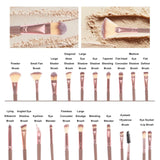 25-Piece Makeup Brush Set with Synthetic Bristles – Foundation, Concealer, Blush and Eyeshadow Brushes, Pink