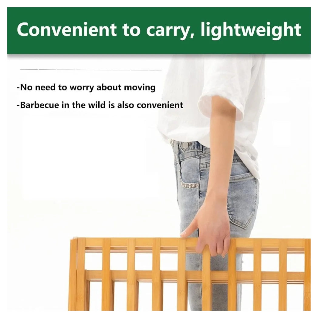 Foldable 4-Tier Bamboo Shoe Rack – No Assembly Required, Natural