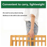 Foldable 4-Tier Bamboo Shoe Rack – No Assembly Required, Natural