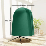 Outsunny Hanging Egg Chair Cover, 190 x 128 cm – Waterproof UV Resistant Oxford Cloth with Zip, Green