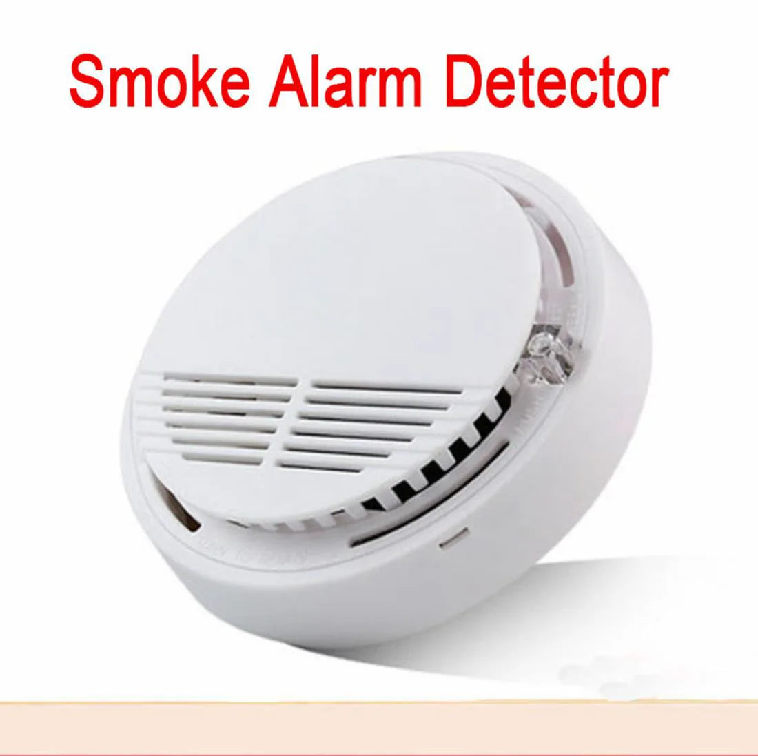 2 Pack Photoelectric Smoke Alarm Detectors with Test Button – Battery Included Home Fire Safety Sensors