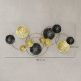 HOMCOM Multi-Disc Metal Wall Art