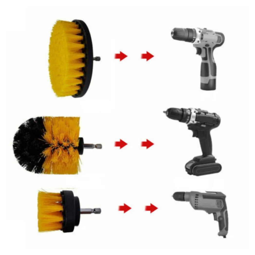 26-Piece Car Detailing Kit with Drill Brushes, Sponges, Gloves & Cloth – Interior & Exterior Cleaning Set