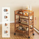 Small 3-Tier Bedside Table with Open Storage Shelves and Hollow Carved Design – Slim Nightstand & Side Table