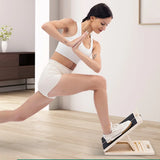 Wooden Slant Board Calf Stretcher with 5 Adjustable Angles – Foldable Incline Board for Yoga & Stretching
