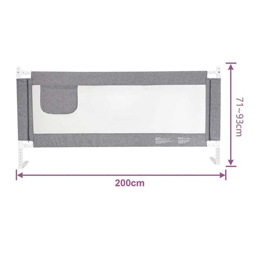 NEW 200cm Bed Safety Guard Folding Child Toddler Bed Rail Safety Protection Guard UK