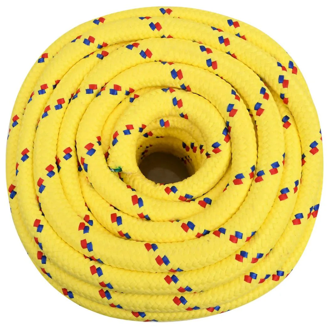 vidaXL Multipurpose Utility Rope 20 mm 25 m Yellow PP 2400 kg Max Load