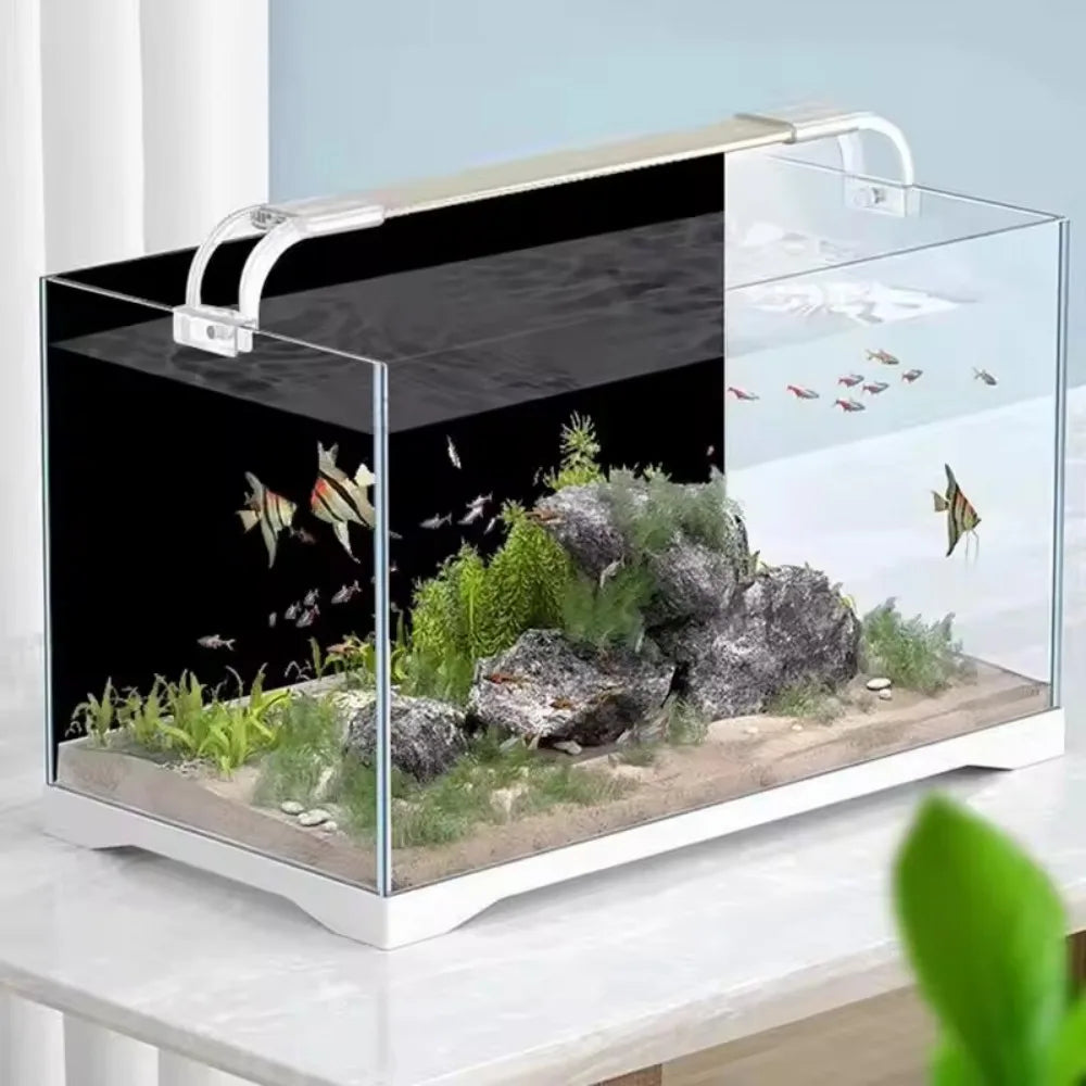 Static Cling Aquarium Background Film, 200 x 40cm – Black Fish Tank Backdrop Sticker, DIY Cut to Fit