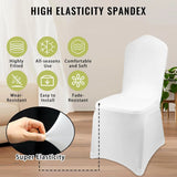 50-Pack White Stretch Spandex Folding Chair Covers – Weddings, Banquets and Parties