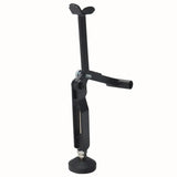 Portable Motorcycle Wheel Lift Stand for Front and Rear Wheels – Foldable Lever Design, Black