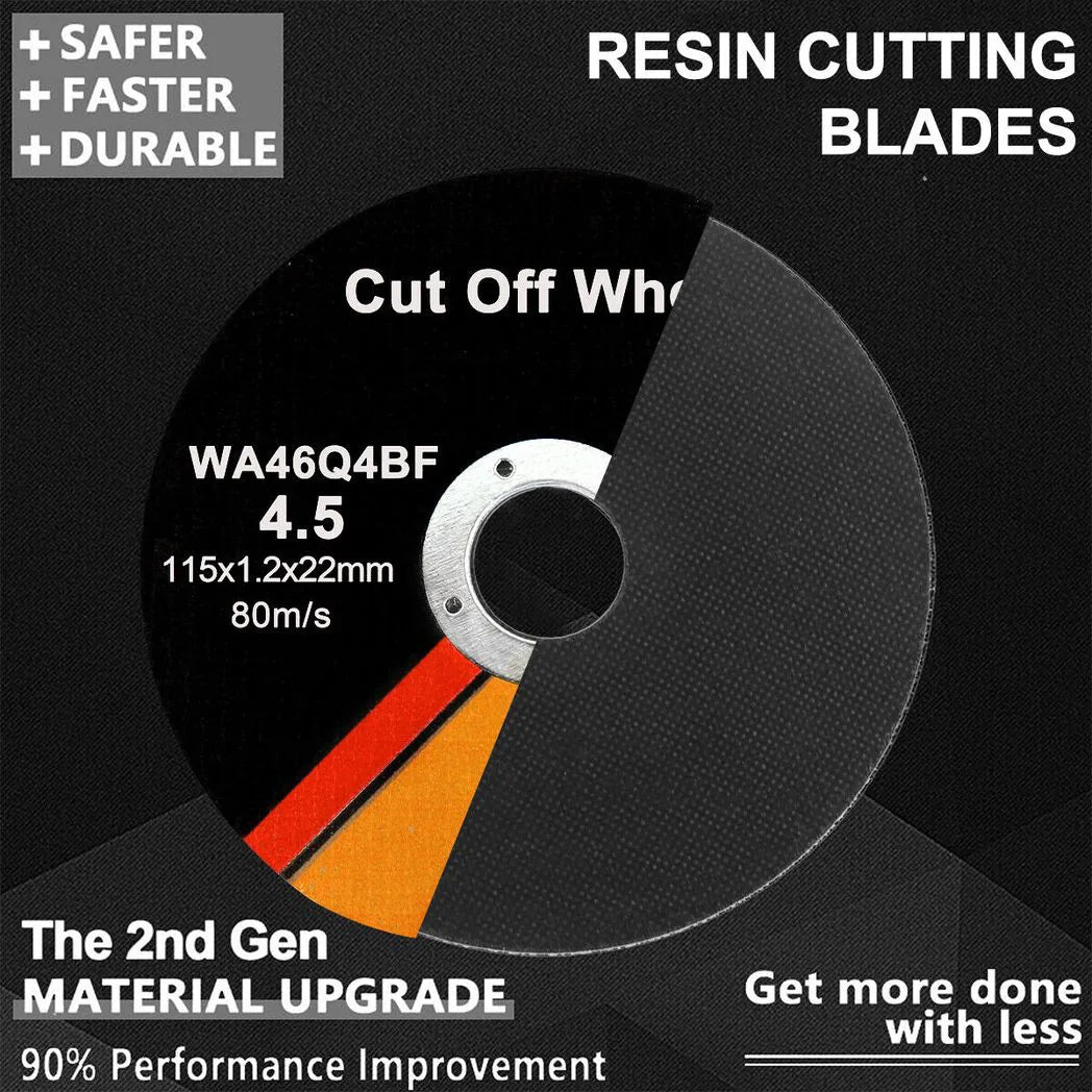 115mm Ultra Thin Metal Cutting Discs for Angle Grinders, 1.2mm, Pack of 50 – Steel & Stainless Steel