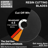 115mm Ultra Thin Metal Cutting Discs for Angle Grinders, 1.2mm, Pack of 50 – Steel & Stainless Steel