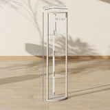 HOMCOM Dimmable LED Corner Shelf Floor Lamp with Foot Switch