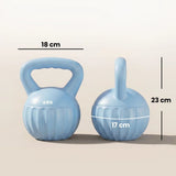 SPORTNOW 6kg Kettlebell with Non-Slip Handle & Flat Base – Sand-Filled Strength Training Weight, Blue