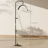 HOMCOM Half Moon Beauty Floor Lamp, Dimmable – Black