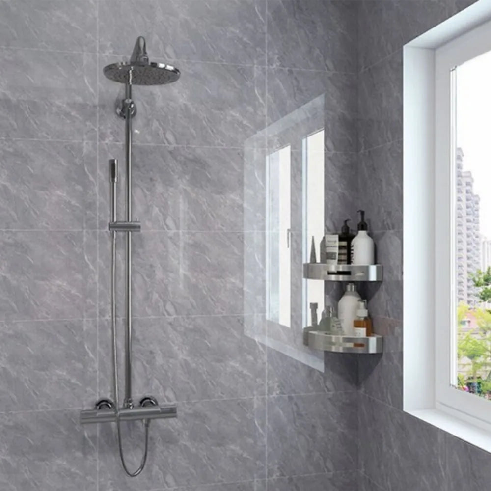 Marble-Pattern PVC Wall Stickers – Self-Adhesive Waterproof Decor for Kitchens & Bathrooms, 12 Pieces