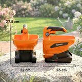 Outsunny 3.3L Cordless Handheld Spreader with Adjustable Flow and Scatter Width, USB Charging – Seed & Salt