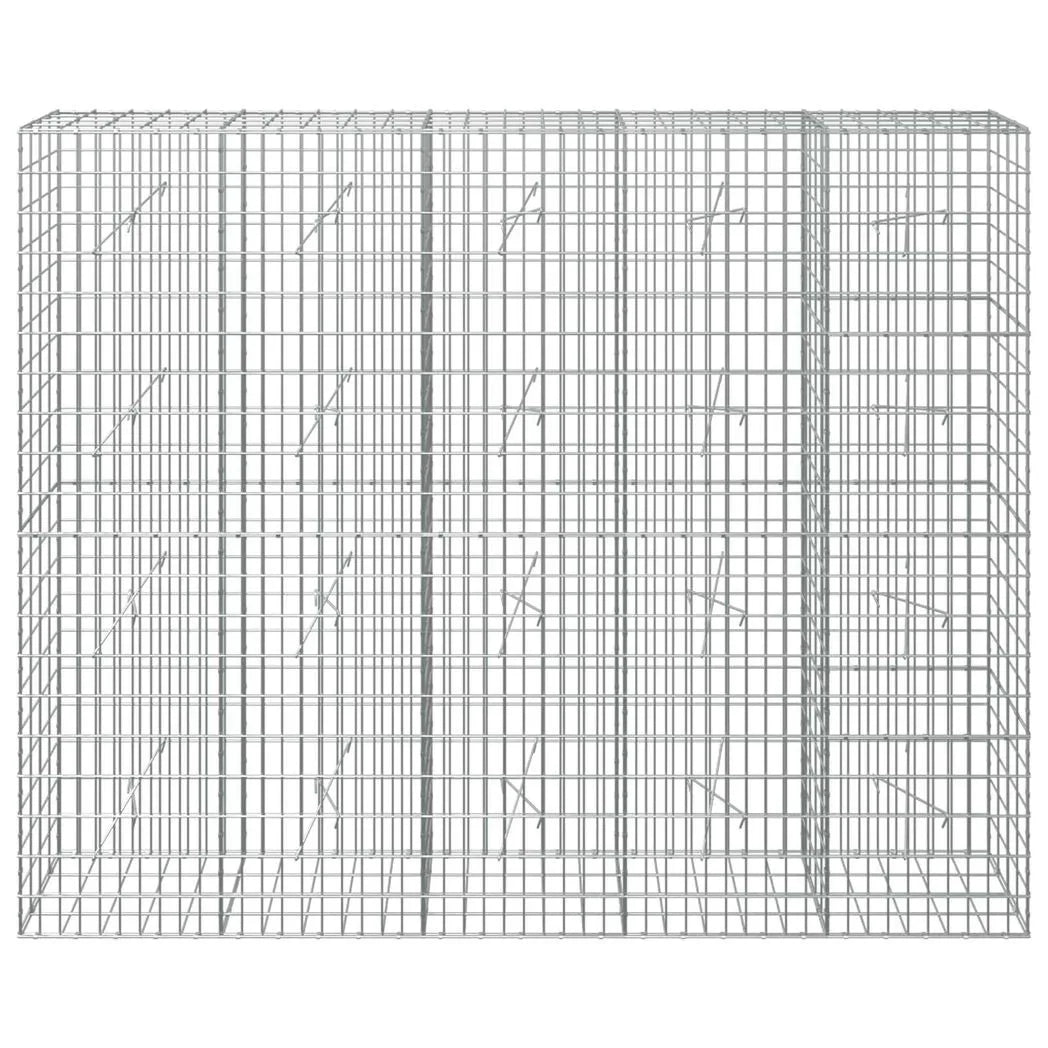 vidaXL Gabion with 3.5 mm Wire and 5x10 cm Mesh 250x20x200 cm