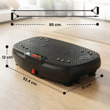 SPORTNOW Vibration Plate with 120 Speed Levels, 5 Programmes & Resistance Bands – Quiet Home Workout Machine