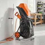 Outsunny 2500 W Electric Wood Chipper with 45L Collection Bag, 4300 RPM, 44 mm Cutting Diameter – Garden Shredder