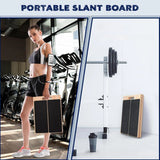 Wooden Calf Incline Board with Adjustable Angle – Foldable Slant Board Calf Stretcher for Yoga & Leg Stretching