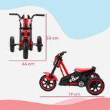 AIYAPLAY Kids Tricycle with Steel Frame & Wide Seat – Toddler Balance Trike for Indoor and Outdoor Use, Red