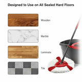 6 Pack Microfibre Replacement Mop Heads for Vileda and O-Cedar Spin Mop Systems – Wet and Dry Mopping