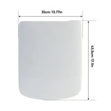 Soft Close Square Toilet Seat with Quick Release & Top-Fix Hinges – Anti-Bacterial, Heavy Duty, Gloss White