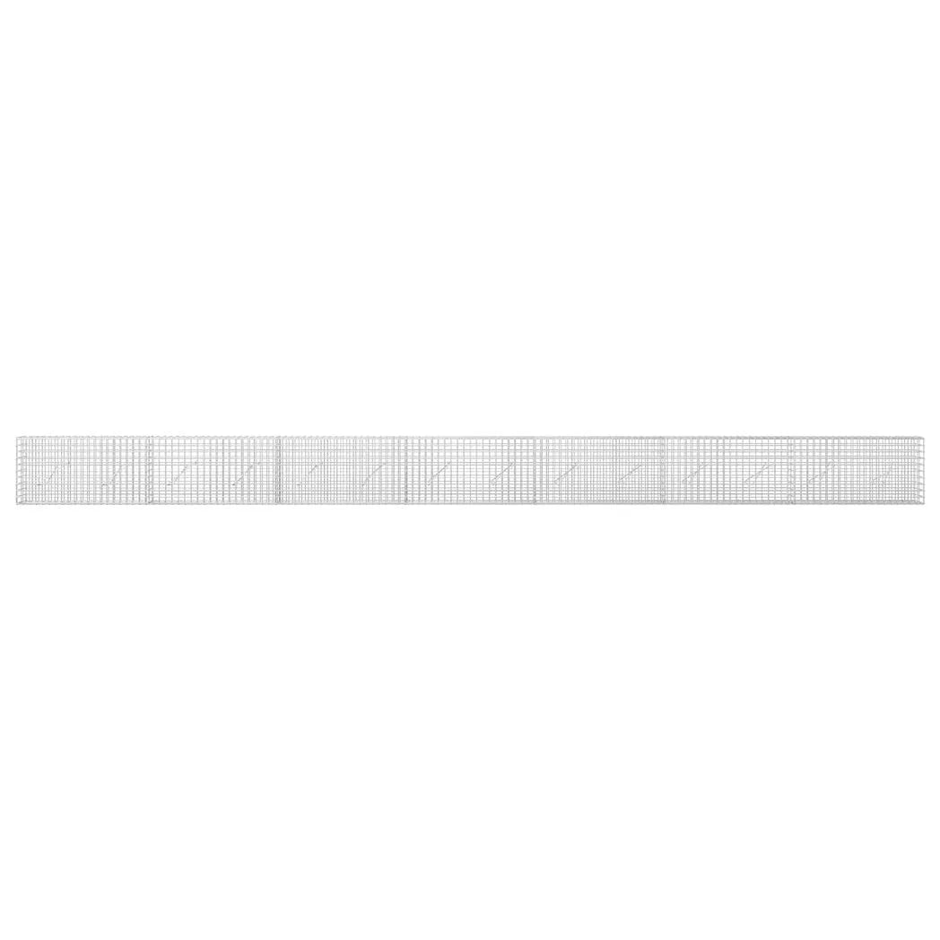vidaXL Gabion with 3.5 mm Wire and 5x5 cm Mesh 700x10x50 cm