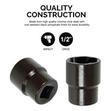 Heavy Duty 40 Piece 1/2 Inch Drive Deep Impact Socket Set, 8–32mm Metric – Chrome Molybdenum Steel Sockets