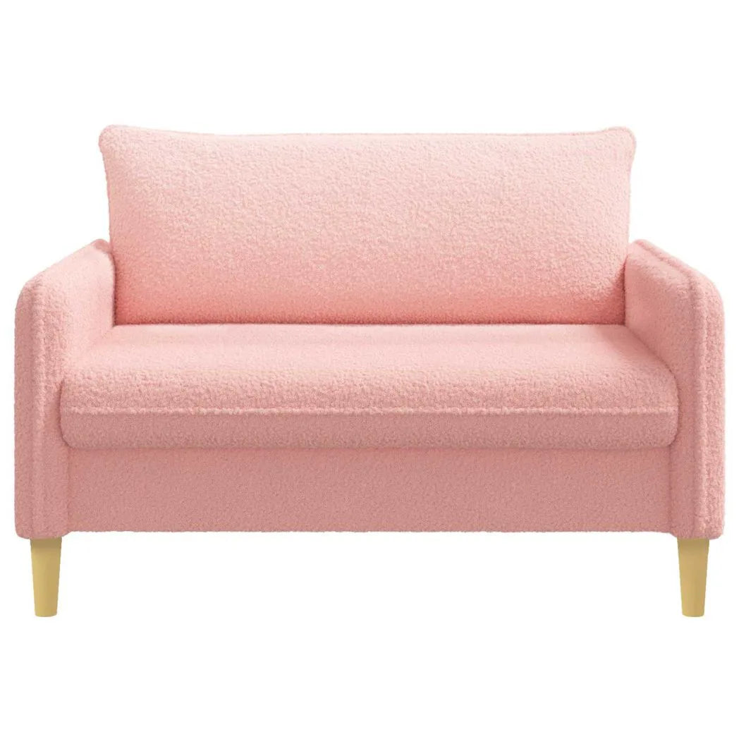 vidaXL XXL Armchair Pink Bouclé