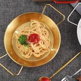 3 Piece Stainless Steel Double-Handle Frying Pan Set, 22cm, 24cm and 26cm – Seafood, Rice and Stir Fry Pans