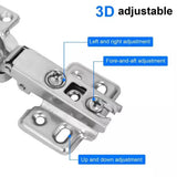 10X Quality Full Overlay 35mm Soft Close Hinges Kitchen Cabinet Cupboard Door UK