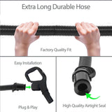 Replacement Hose for Shark NV602UK, NV612UK & NV702UK Vacuum Cleaners – Black Corrugated Hose with Snap-Fit Ends