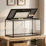 PawHut Large Hamster Cage with Openable Top, Chewproof Metal and Acrylic – For Hamsters and Gerbils, 100 x 50 cm
